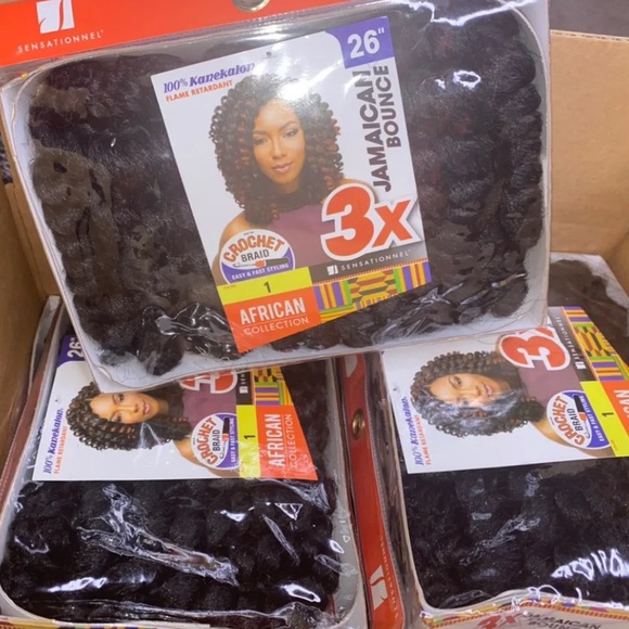 Jamaican Bounce Curl Crochet Hair - 6 pk Color 1